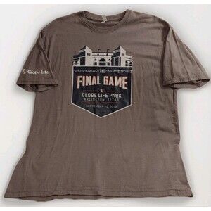 2019 Texas Rangers Final Game Globe Life Park T Shirt 9/29/2019 XL